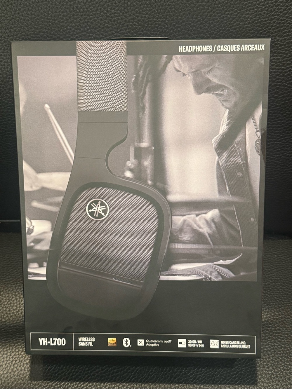 Yamaha YH-L700A Wireless Over-Ear Headphones - Black